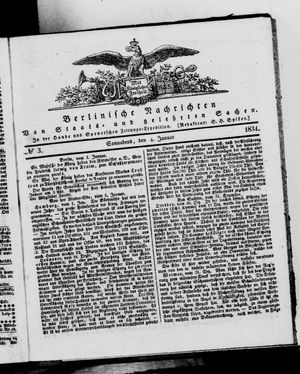 Berlinische Nachrichten von Staats- und gelehrten Sachen vom 04.01.1834