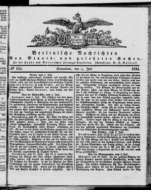 Berlinische Nachrichten von Staats- und gelehrten Sachen on Jul 5, 1834
