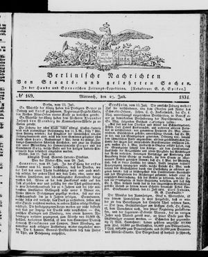 Berlinische Nachrichten von Staats- und gelehrten Sachen vom 23.07.1834