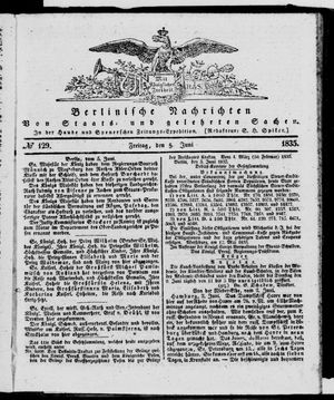 Berlinische Nachrichten von Staats- und gelehrten Sachen vom 05.06.1835
