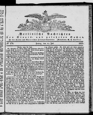 Berlinische Nachrichten von Staats- und gelehrten Sachen vom 24.07.1835