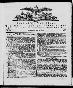 Berlinische Nachrichten von Staats- und gelehrten Sachen vom 06.05.1837