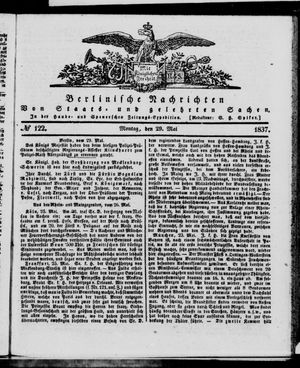Berlinische Nachrichten von Staats- und gelehrten Sachen vom 29.05.1837