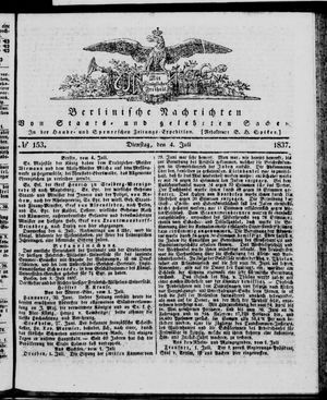 Berlinische Nachrichten von Staats- und gelehrten Sachen vom 04.07.1837