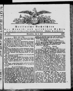 Berlinische Nachrichten von Staats- und gelehrten Sachen vom 08.07.1837