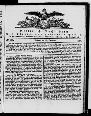 Berlinische Nachrichten von Staats- und gelehrten Sachen on Dec 29, 1837