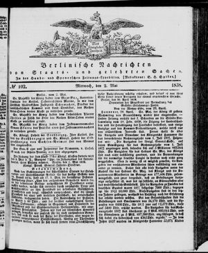 Berlinische Nachrichten von Staats- und gelehrten Sachen vom 02.05.1838