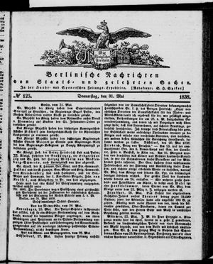 Berlinische Nachrichten von Staats- und gelehrten Sachen vom 31.05.1838