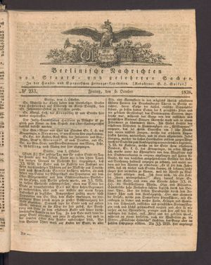 Berlinische Nachrichten von Staats- und gelehrten Sachen vom 05.10.1838