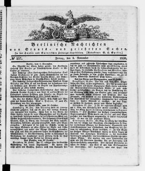 Berlinische Nachrichten von Staats- und gelehrten Sachen vom 02.11.1838