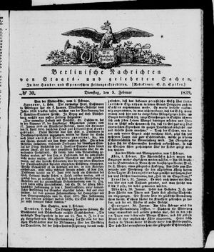 Berlinische Nachrichten von Staats- und gelehrten Sachen on Feb 5, 1839
