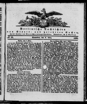Berlinische Nachrichten von Staats- und gelehrten Sachen vom 09.03.1839
