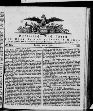 Berlinische Nachrichten von Staats- und gelehrten Sachen vom 04.06.1839