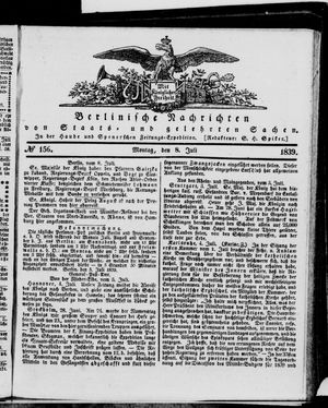 Berlinische Nachrichten von Staats- und gelehrten Sachen on Jul 8, 1839