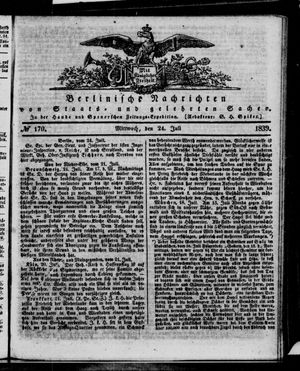 Berlinische Nachrichten von Staats- und gelehrten Sachen on Jul 24, 1839