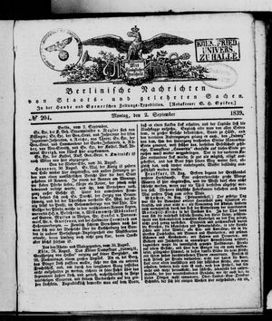 Berlinische Nachrichten von Staats- und gelehrten Sachen on Sep 2, 1839