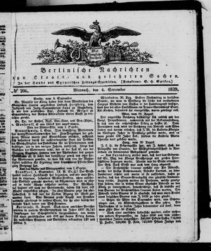 Berlinische Nachrichten von Staats- und gelehrten Sachen vom 04.09.1839