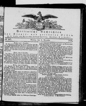 Berlinische Nachrichten von Staats- und gelehrten Sachen vom 09.12.1839