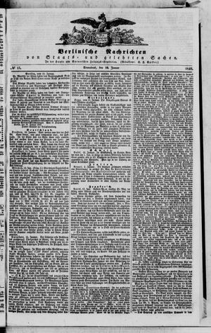 Berlinische Nachrichten von Staats- und gelehrten Sachen vom 18.01.1840