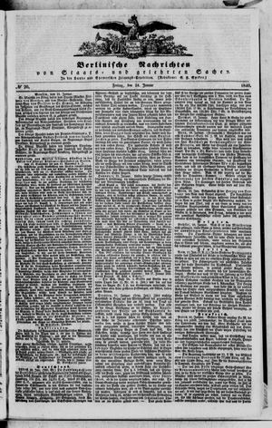 Berlinische Nachrichten von Staats- und gelehrten Sachen vom 24.01.1840