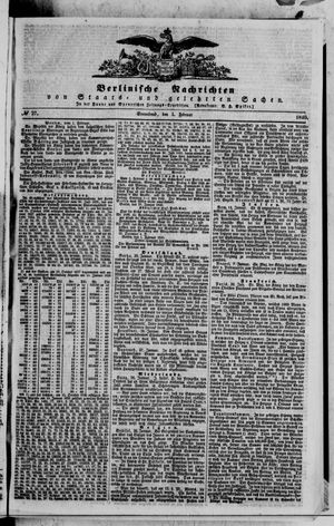 Berlinische Nachrichten von Staats- und gelehrten Sachen vom 01.02.1840