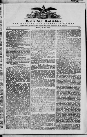 Berlinische Nachrichten von Staats- und gelehrten Sachen vom 12.02.1840
