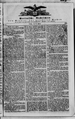Berlinische Nachrichten von Staats- und gelehrten Sachen vom 18.02.1840