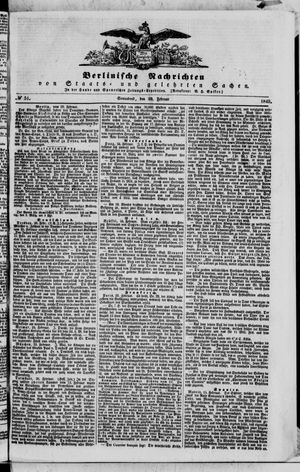Berlinische Nachrichten von Staats- und gelehrten Sachen vom 29.02.1840