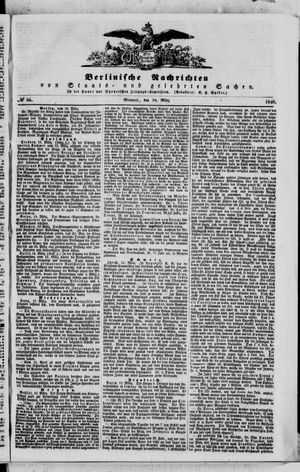 Berlinische Nachrichten von Staats- und gelehrten Sachen on Mar 18, 1840