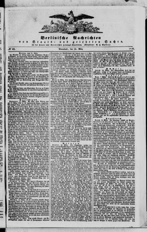 Berlinische Nachrichten von Staats- und gelehrten Sachen vom 21.03.1840