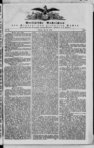 Berlinische Nachrichten von Staats- und gelehrten Sachen vom 23.03.1840