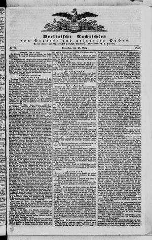 Berlinische Nachrichten von Staats- und gelehrten Sachen vom 26.03.1840