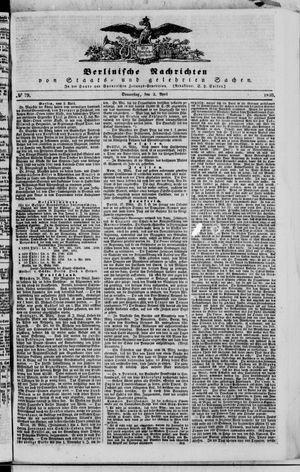 Berlinische Nachrichten von Staats- und gelehrten Sachen vom 02.04.1840