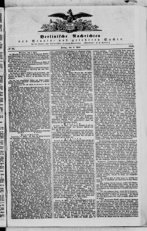 Berlinische Nachrichten von Staats- und gelehrten Sachen on Apr 3, 1840