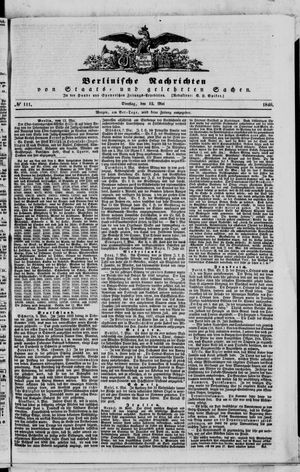 Berlinische Nachrichten von Staats- und gelehrten Sachen vom 12.05.1840