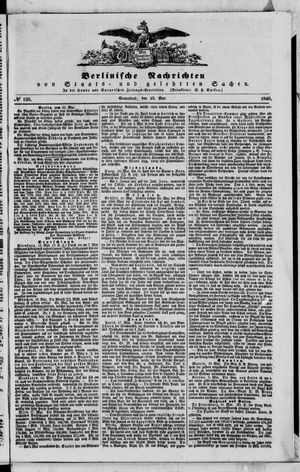 Berlinische Nachrichten von Staats- und gelehrten Sachen vom 23.05.1840