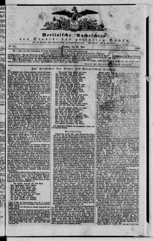 Berlinische Nachrichten von Staats- und gelehrten Sachen vom 30.06.1840