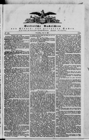 Berlinische Nachrichten von Staats- und gelehrten Sachen vom 09.07.1840