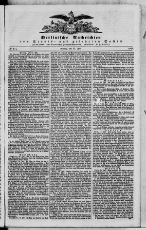 Berlinische Nachrichten von Staats- und gelehrten Sachen vom 27.07.1840