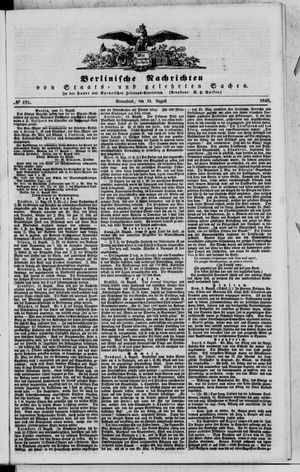 Berlinische Nachrichten von Staats- und gelehrten Sachen on Aug 15, 1840