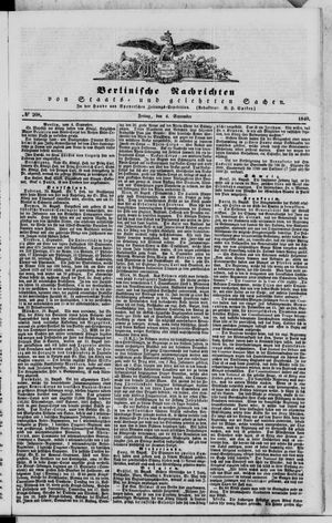 Berlinische Nachrichten von Staats- und gelehrten Sachen vom 04.09.1840