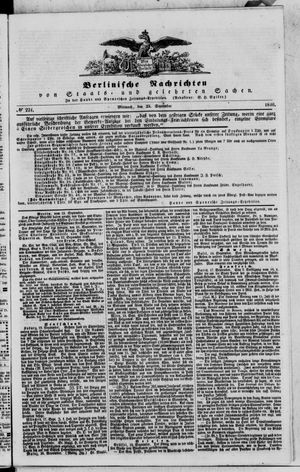 Berlinische Nachrichten von Staats- und gelehrten Sachen vom 23.09.1840