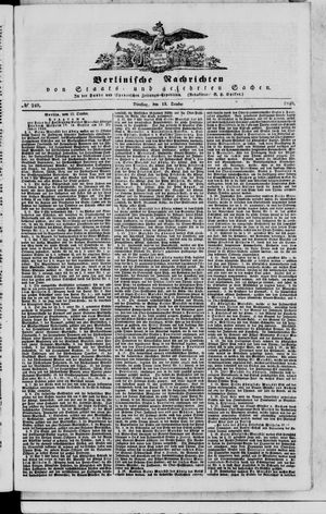 Berlinische Nachrichten von Staats- und gelehrten Sachen vom 13.10.1840