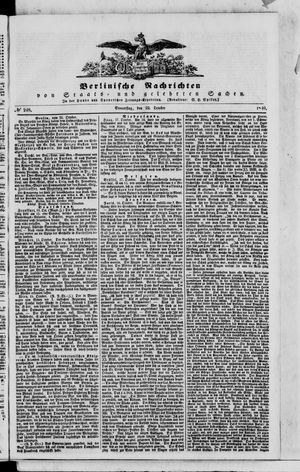 Berlinische Nachrichten von Staats- und gelehrten Sachen vom 22.10.1840