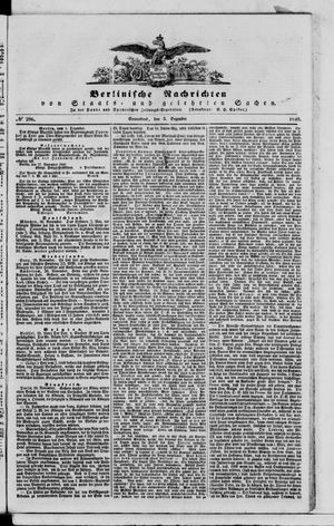 Berlinische Nachrichten von Staats- und gelehrten Sachen vom 05.12.1840