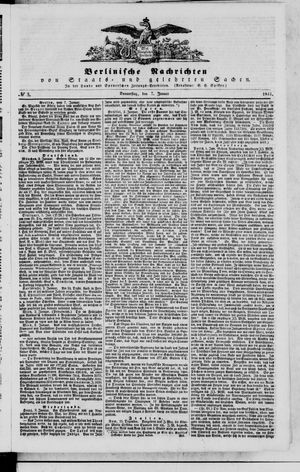 Berlinische Nachrichten von Staats- und gelehrten Sachen vom 07.01.1841