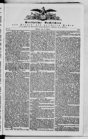 Berlinische Nachrichten von Staats- und gelehrten Sachen vom 13.01.1841