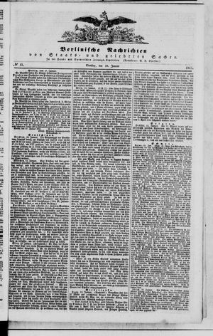 Berlinische Nachrichten von Staats- und gelehrten Sachen vom 19.01.1841