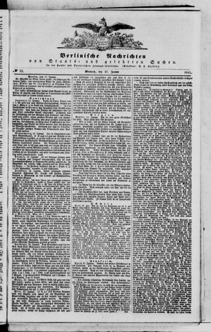 Berlinische Nachrichten von Staats- und gelehrten Sachen on Jan 27, 1841