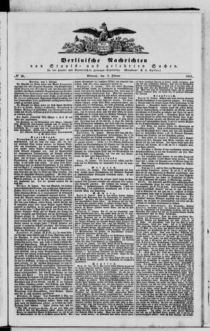 Berlinische Nachrichten von Staats- und gelehrten Sachen on Feb 3, 1841